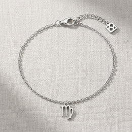 Virgo Zodiac Bracelet | Star Sign Charm, Gold & Silver