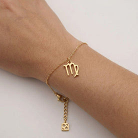 Virgo Zodiac Bracelet | Star Sign Charm, Gold & Silver