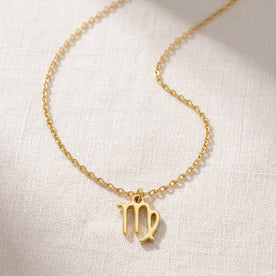 Virgo Zodiac Necklace | Star Sign Pendant, Gold & Silver