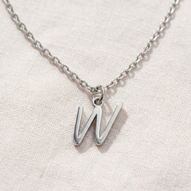 W Necklace | Initial & Letter W Pendant, Gold & Silver