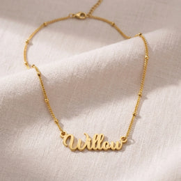 Willow Name Necklace | 18ct Gold, Silver & Vermeil | Ready to Ship