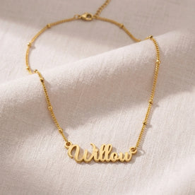 Willow Name Necklace | 18ct Gold, Silver & Vermeil | Ready to Ship