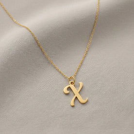X Necklace | Initial & Letter X Pendant, Gold & Silver