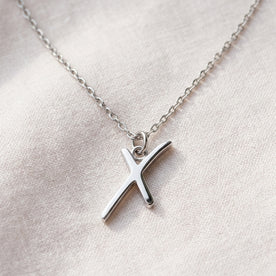 X Necklace | Initial & Letter X Pendant, Gold & Silver