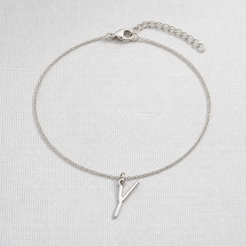Y Bracelet | Initial & Letter Y Charm, Gold & Silver