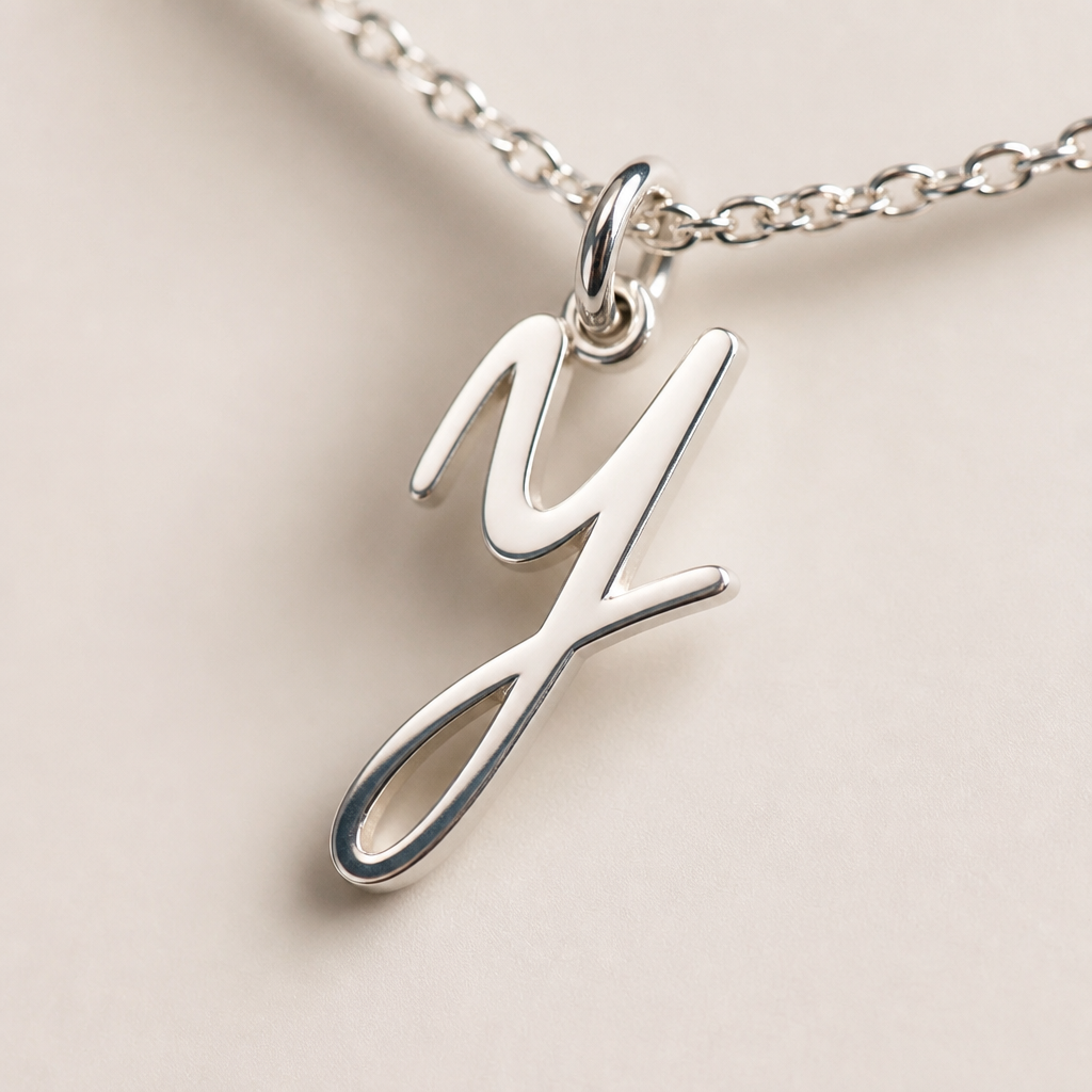 Y Bracelet | Initial & Letter Y Charm, Gold & Silver