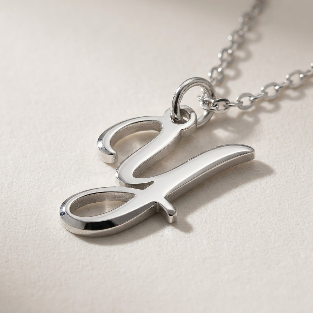 Y Necklace | Initial & Letter Y Pendant, Gold & Silver