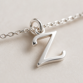 Z Bracelet | Initial & Letter Z Charm, Gold & Silver