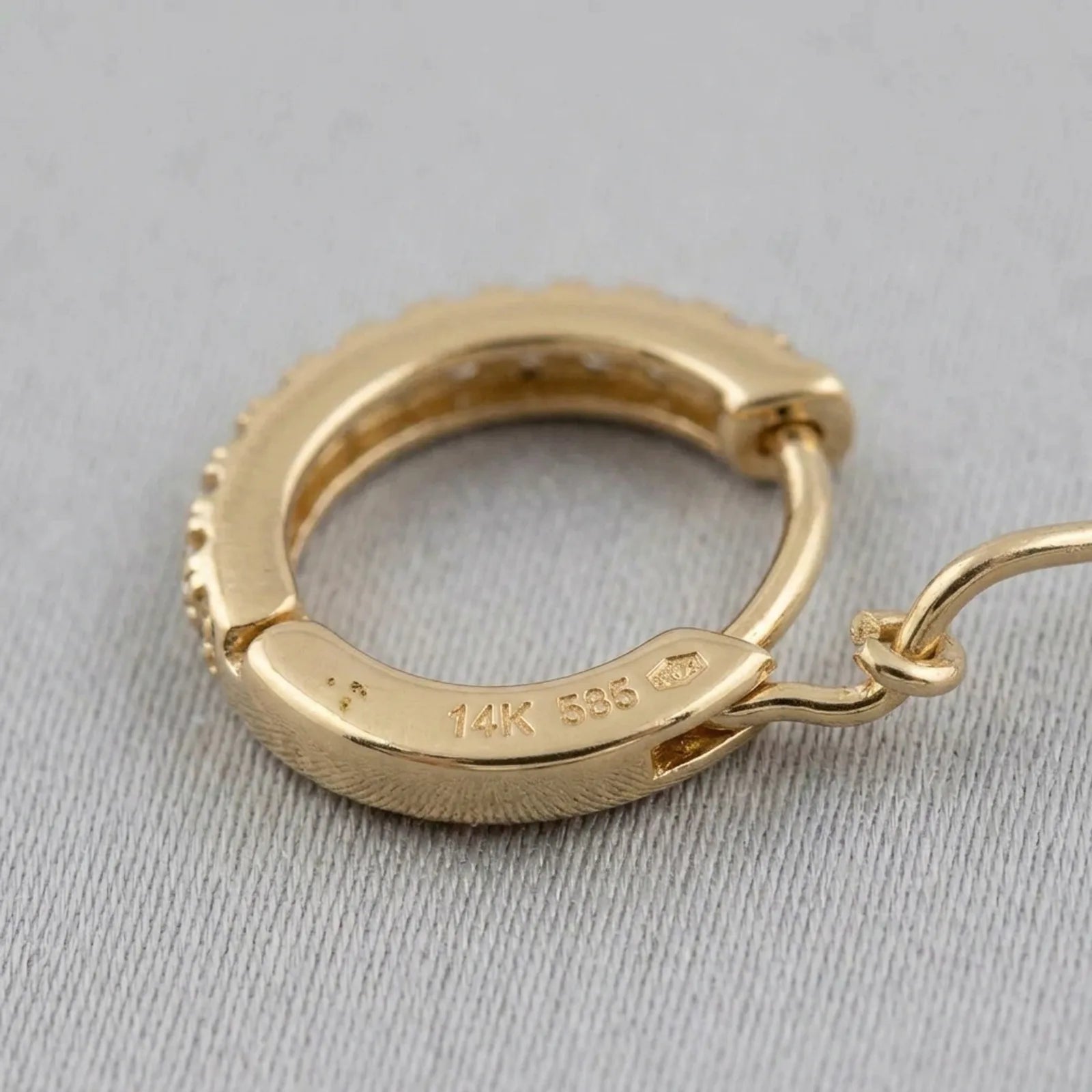 Zirconia Hinged Huggie Earrings - Stylish Jewelry for All Occasions