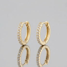 Zirconia Hinged Huggie Earrings - Stylish Jewelry for All Occasions