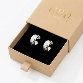 Cubic Zirconia Star Hoop Earrings – Elegant Polished Hoops with Celestial Detail