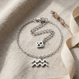 Zodiac Bracelet | All 12 Star Signs | Gold, Silver & Platinum