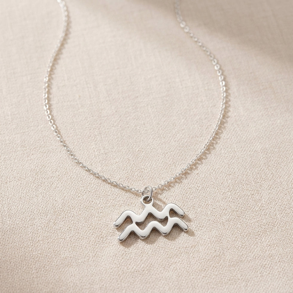 Zodiac Necklace | All 12 Star Signs | Gold, Silver & Platinum