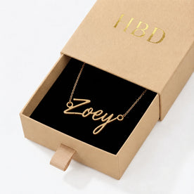 Zoey Name Necklace | 18ct Gold, Silver & Vermeil | Ready to Ship